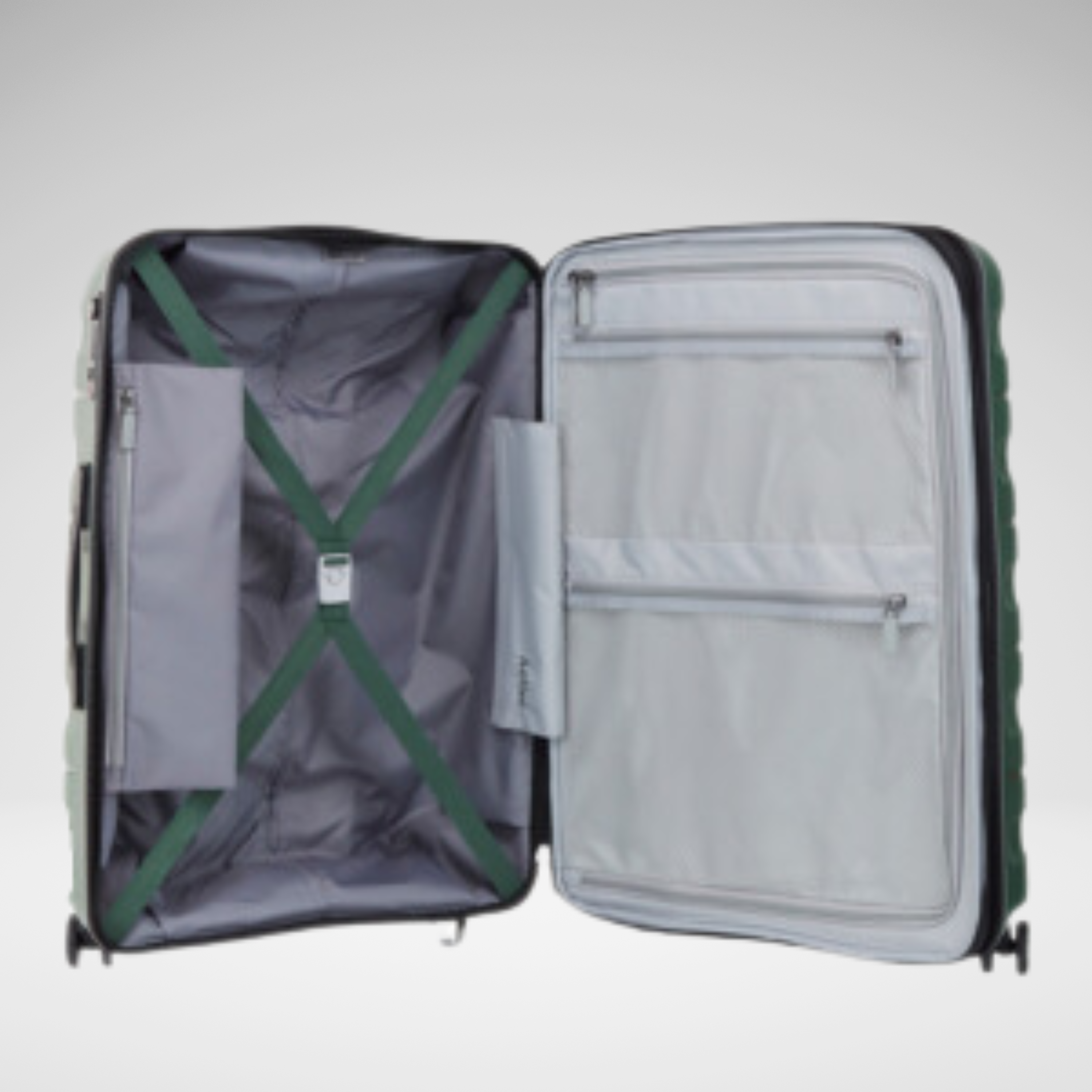 Juno Large Unbreakable Luggage 28 Inch-Forest green