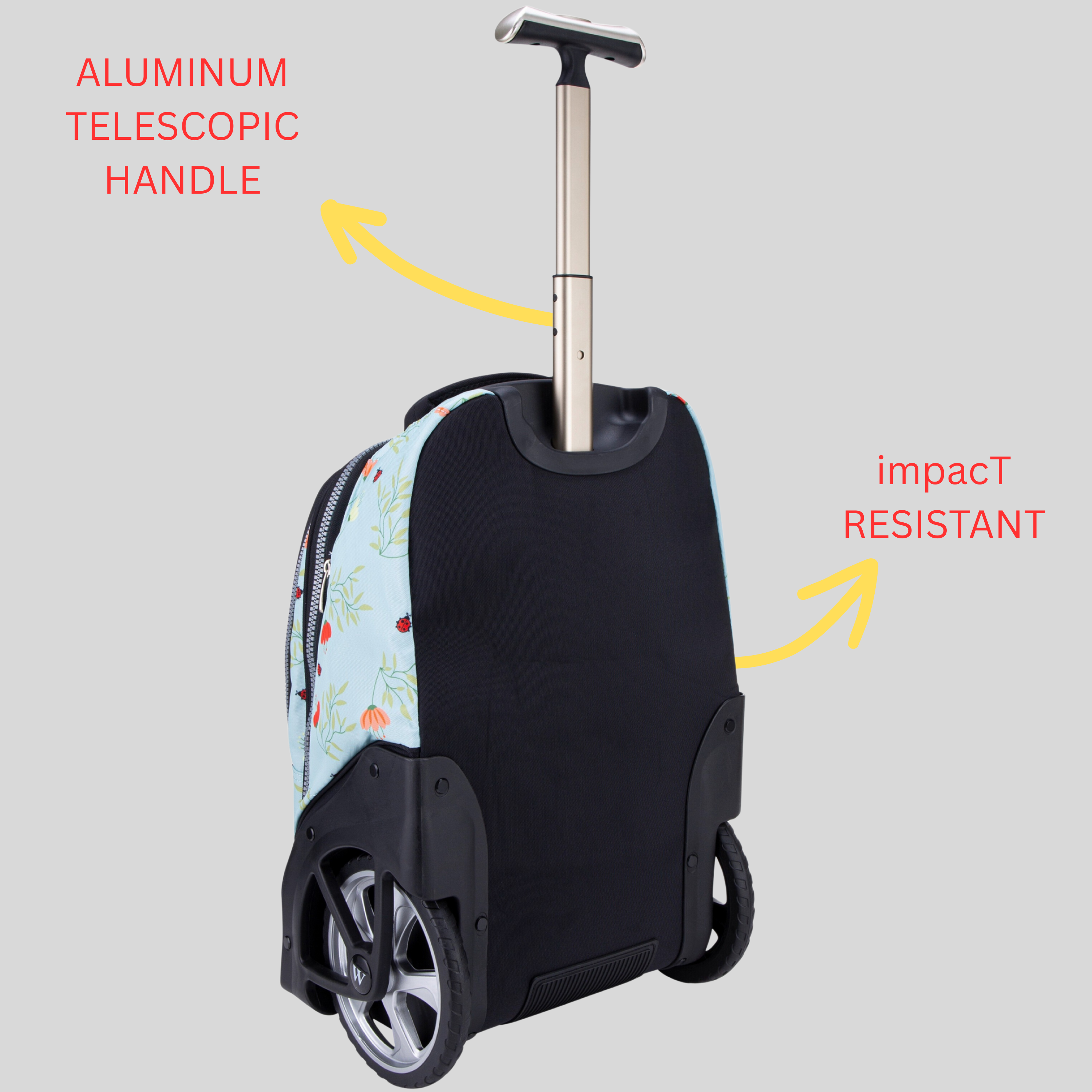 All in One 2 WHEEL School Trolley Bag