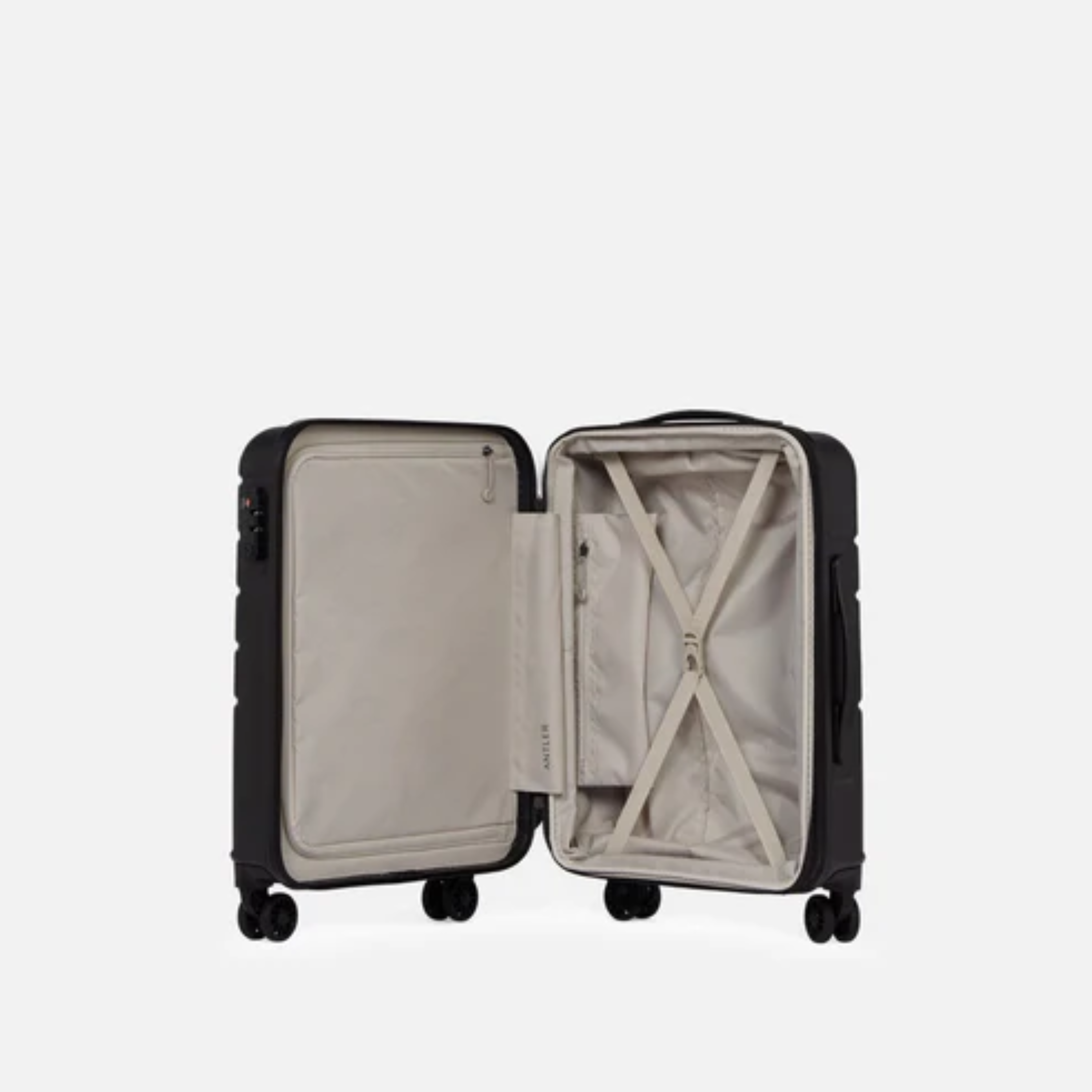 Logo Polycarbonate Luggage Set of 3-Black