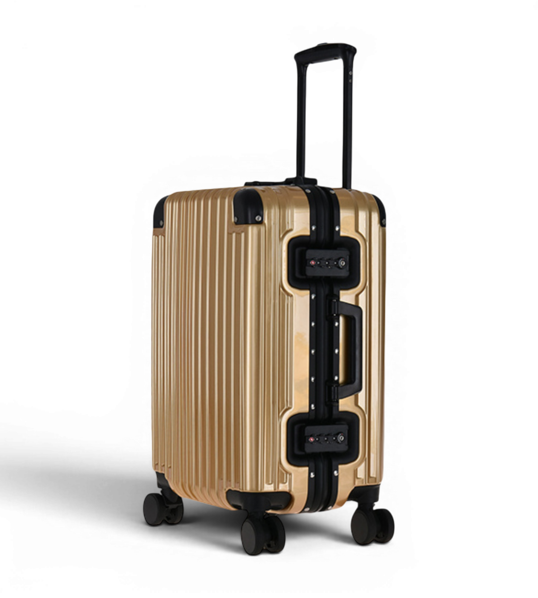 Lushberry BAKER Small 20 Inch Polycarbonate Spinner Suitcase