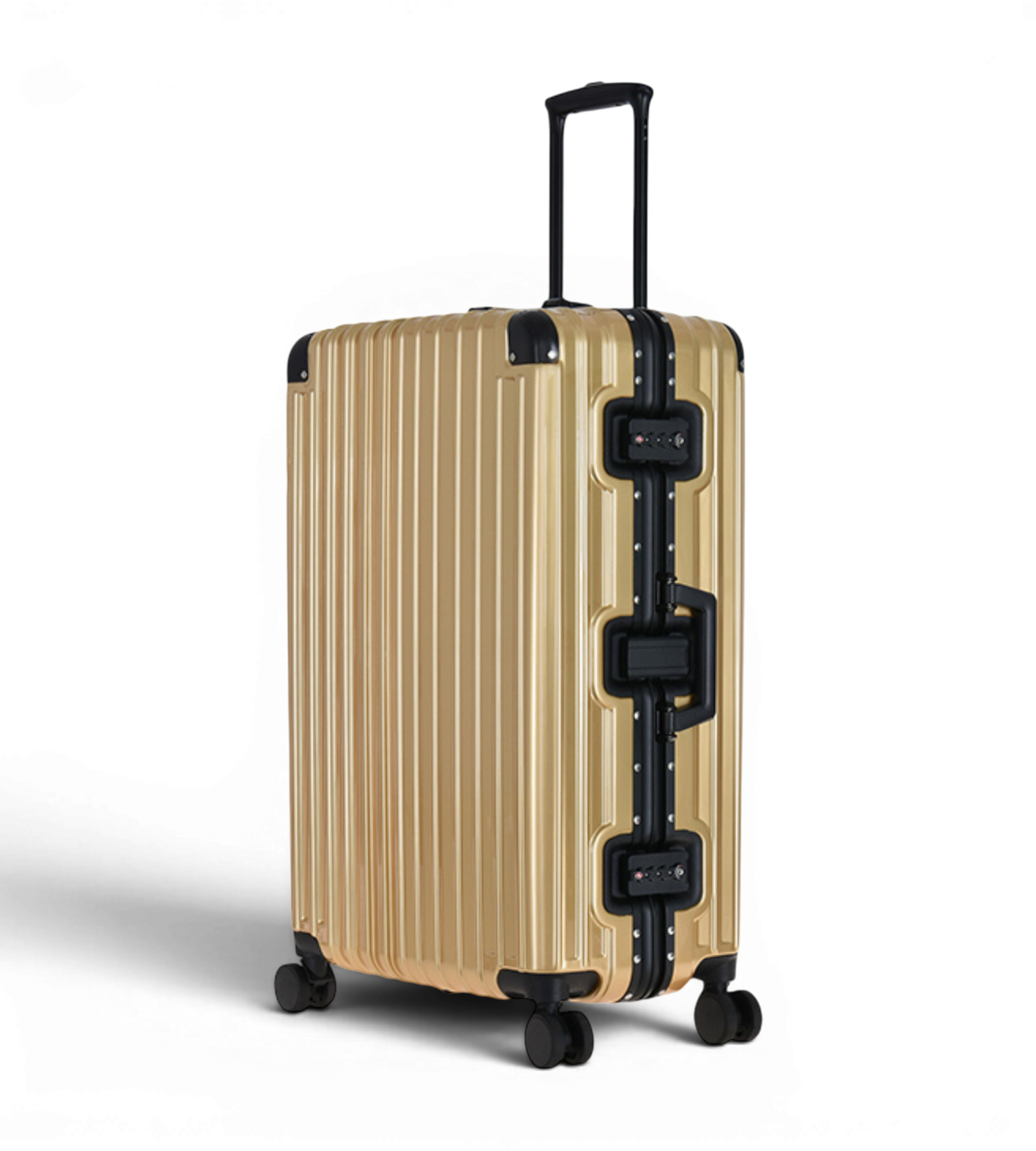 Lushberry BAKER Medium 26 Inch Polycarbonate Spinner Suitcase