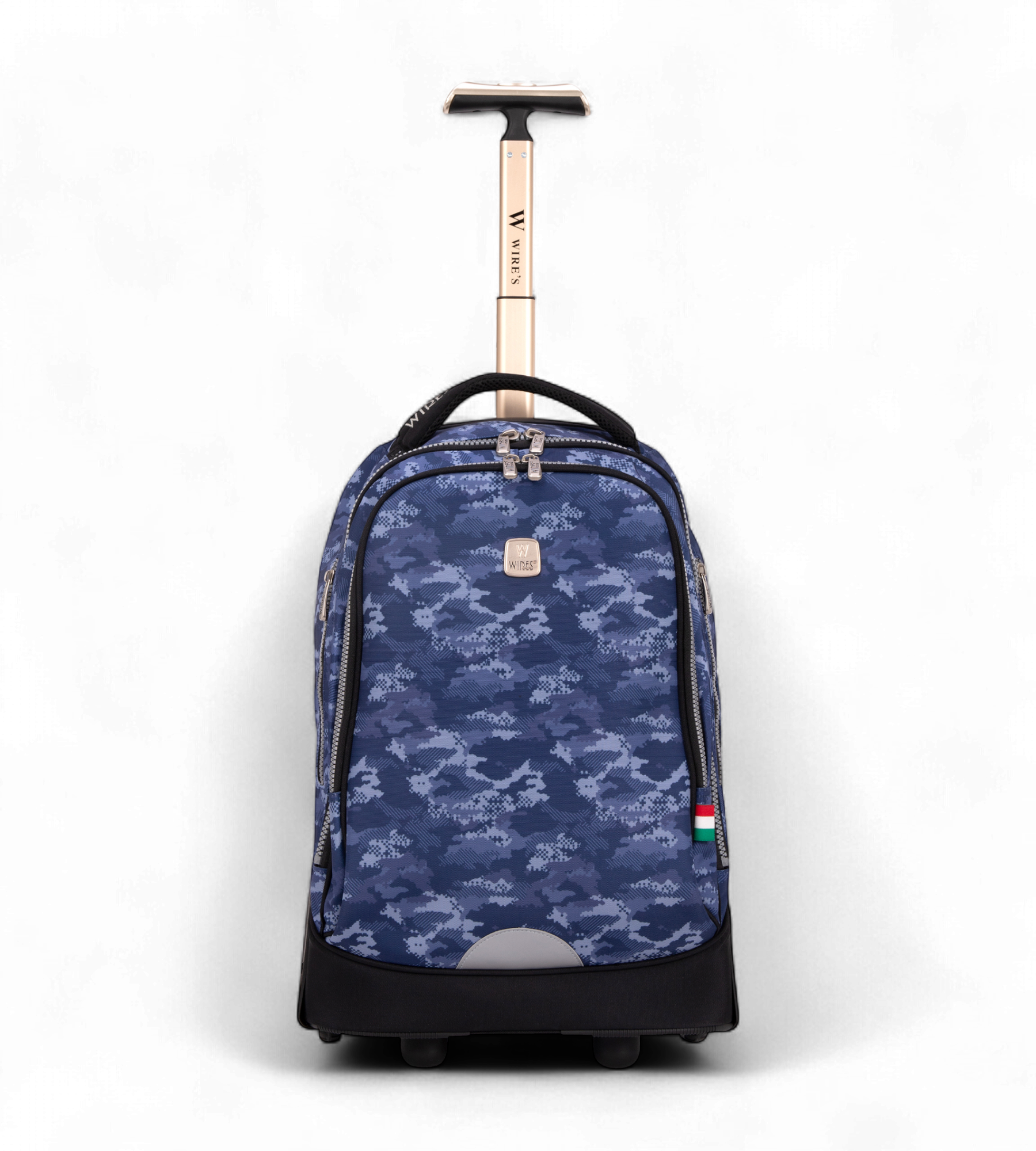 WIRES 5-Piece Rolling School Bag Set with Big Wheels