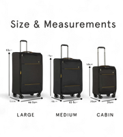 Antler Brixham 3 Piece Soft Shell Luggage Set
