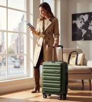 Antler Clifton Small 20 Inch Polycarbonate Front Pocket Spinner Suitcase