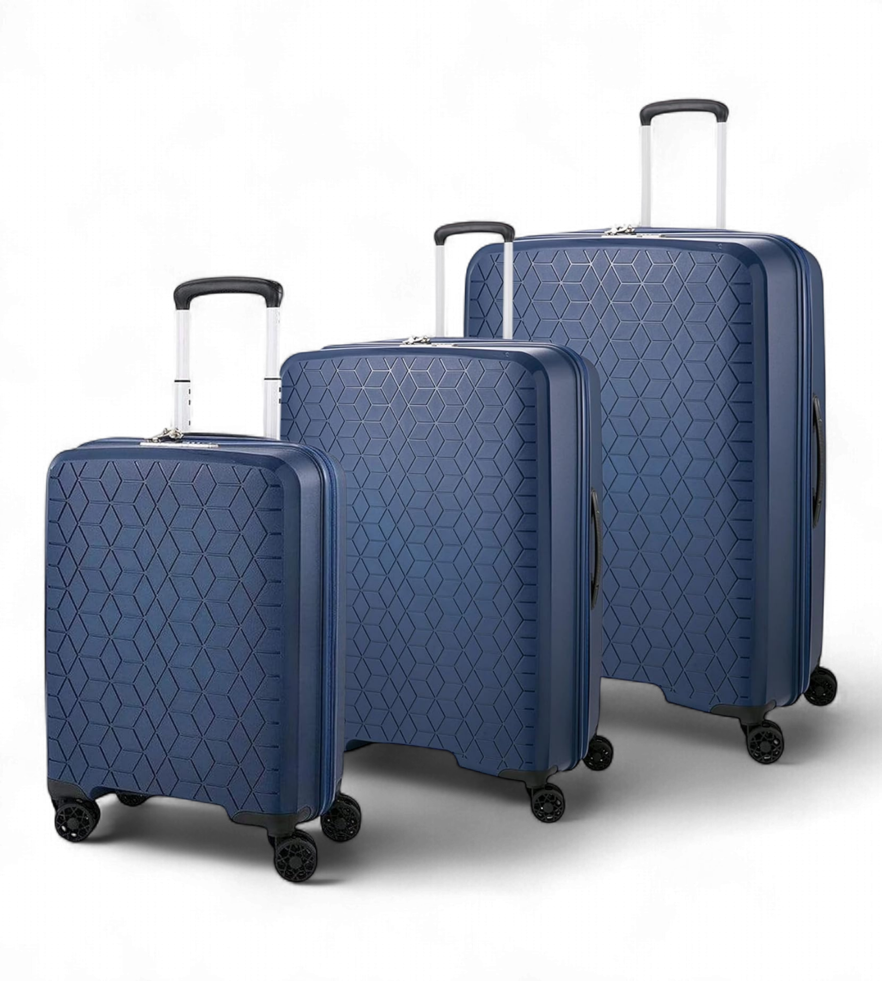 Verage Diamond 3 Piece Polycarbonate Luggage Set