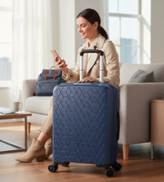 Verage Diamond 3 Piece Polycarbonate Luggage Set