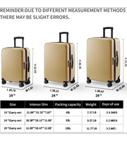 Verage Freeland 3 Piece Soft Shell Spinner Luggage Set