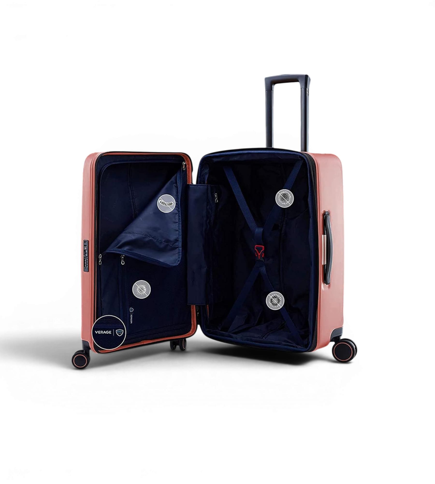 Verage Freeland 3 Piece Soft Shell Spinner Luggage Set