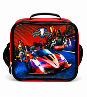 Red Race Car School Trolley Set 18 Inch matching lunch bag view