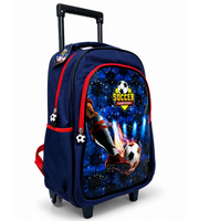 Soccer School Trolley Set 18 Inch trolley back view with shoulder straps