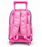 Ponytail School Trolley Set 18 Inch trolley back view with shoulder straps