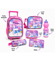 Ponytail School Trolley Set 18 Inch matching water bottle view