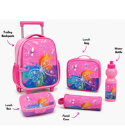 Butterfly School Trolley Set 18 Inch matching lunch bag view