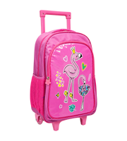 Flamingo School Trolley Set 18 Inch matching pencil case view