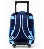 Blue Dino School Trolley Set 18 Inch complete school set view