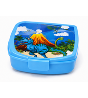 Blue Dino School Trolley Set 18 Inch matching water bottle view