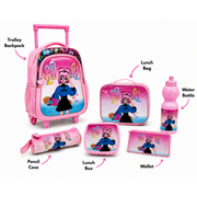 Girls School Trolley Set 18 Inch matching water bottle view