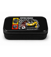 Yellow Race Car School Trolley Set 18 Inch matching lunch box view
