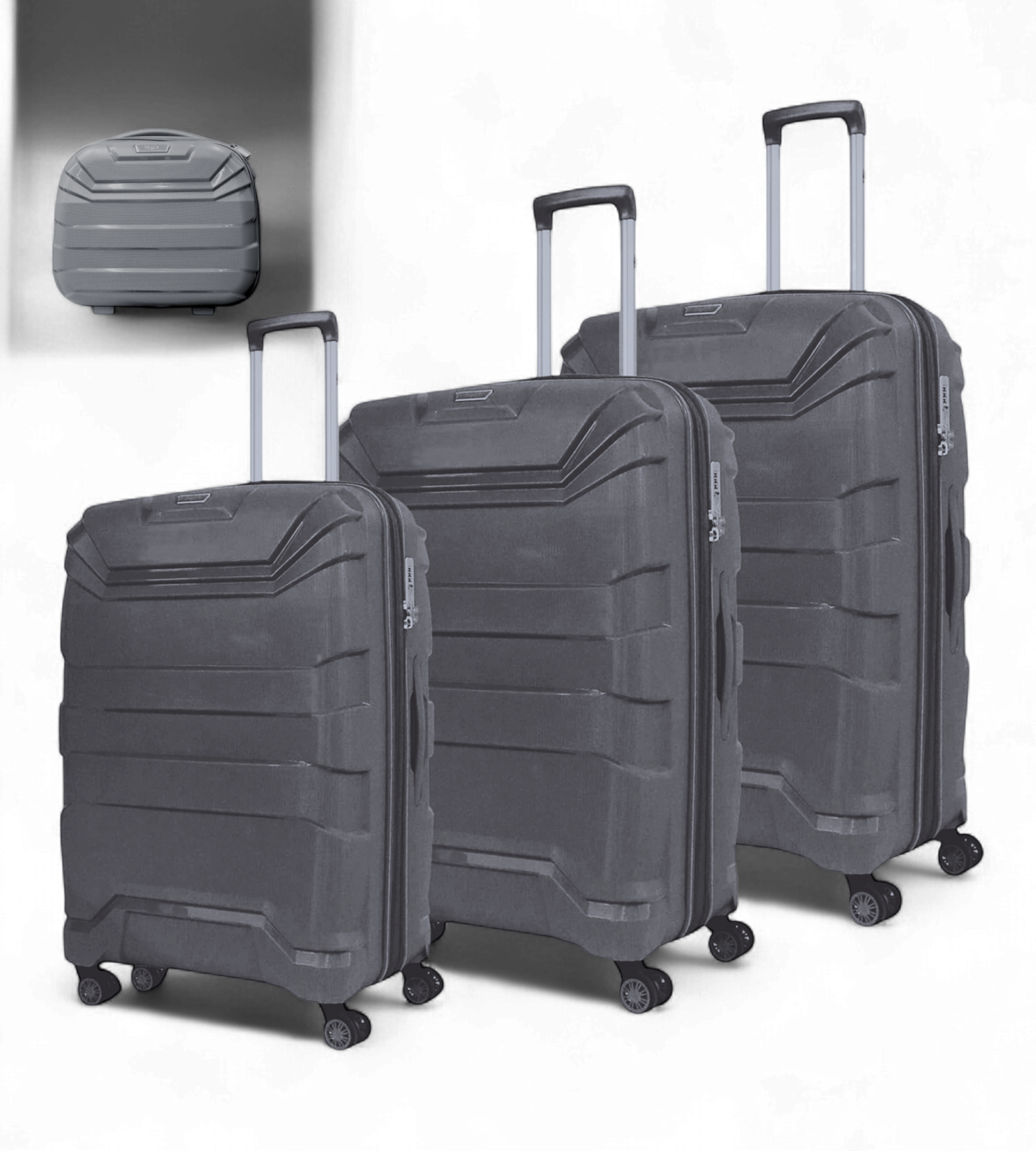 Track Hamilton 4 Piece Polycarbonate Luggage Set