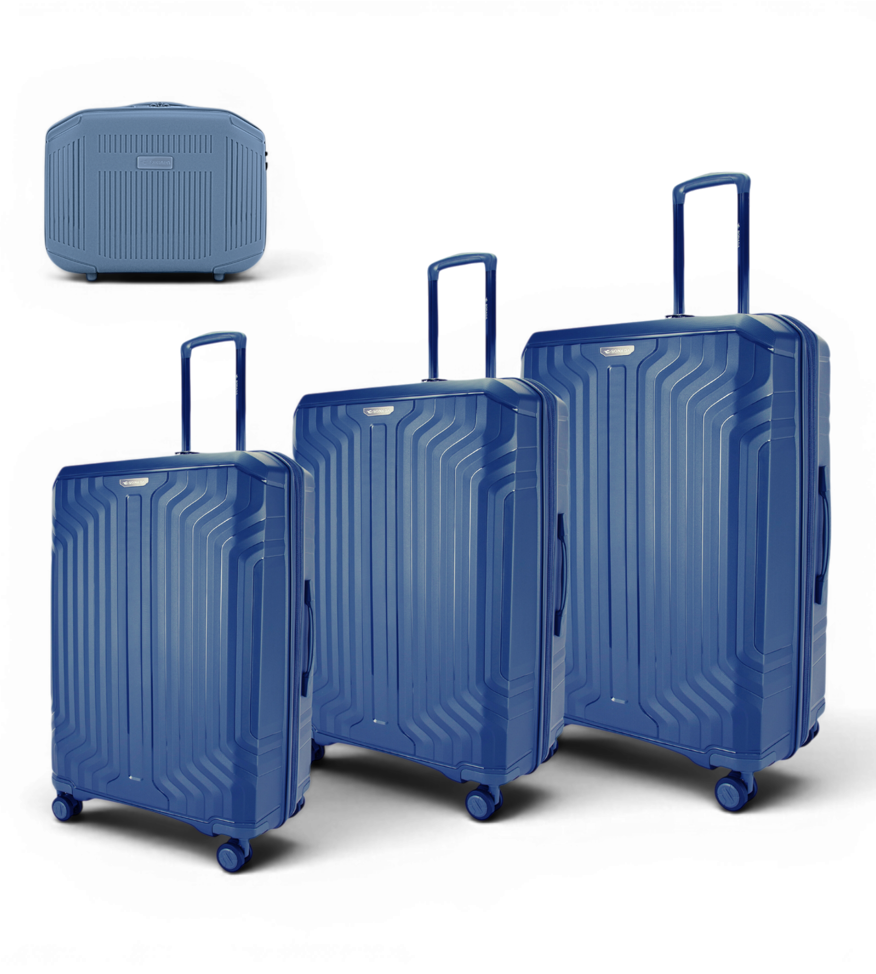 Sonada 4 Piece Polycarbonate Luggage Set