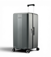 Lushberry Quantum Large 30 Inch Aluminum Spinner Suitcase