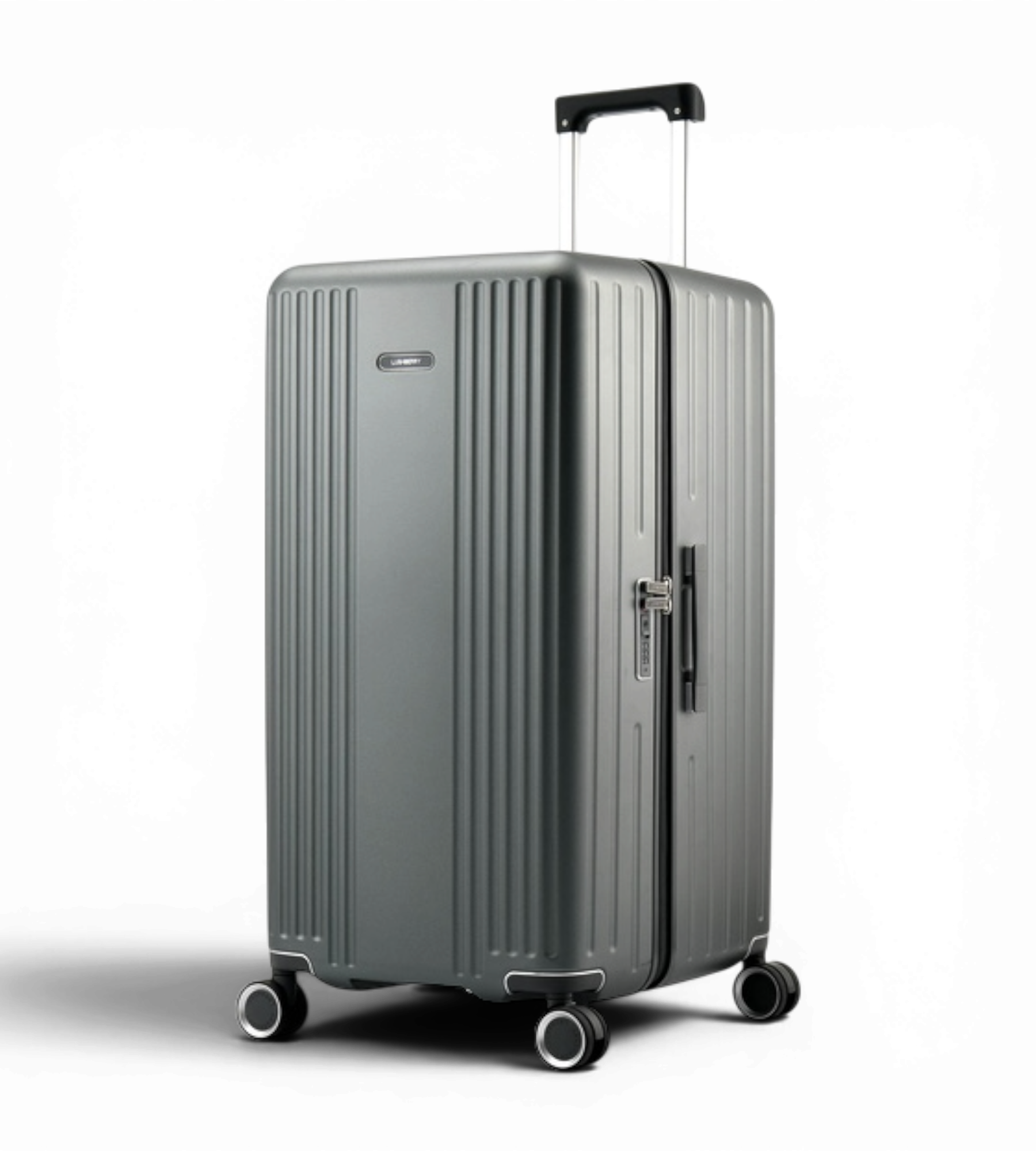 Lushberry Quantum Large 30 Inch Aluminum Spinner Suitcase