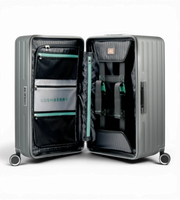 Lushberry Quantum Medium 26 Inch Aluminum Spinner Suitcase
