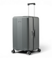 Lushberry Quantum Medium 26 Inch Aluminum Spinner Suitcase
