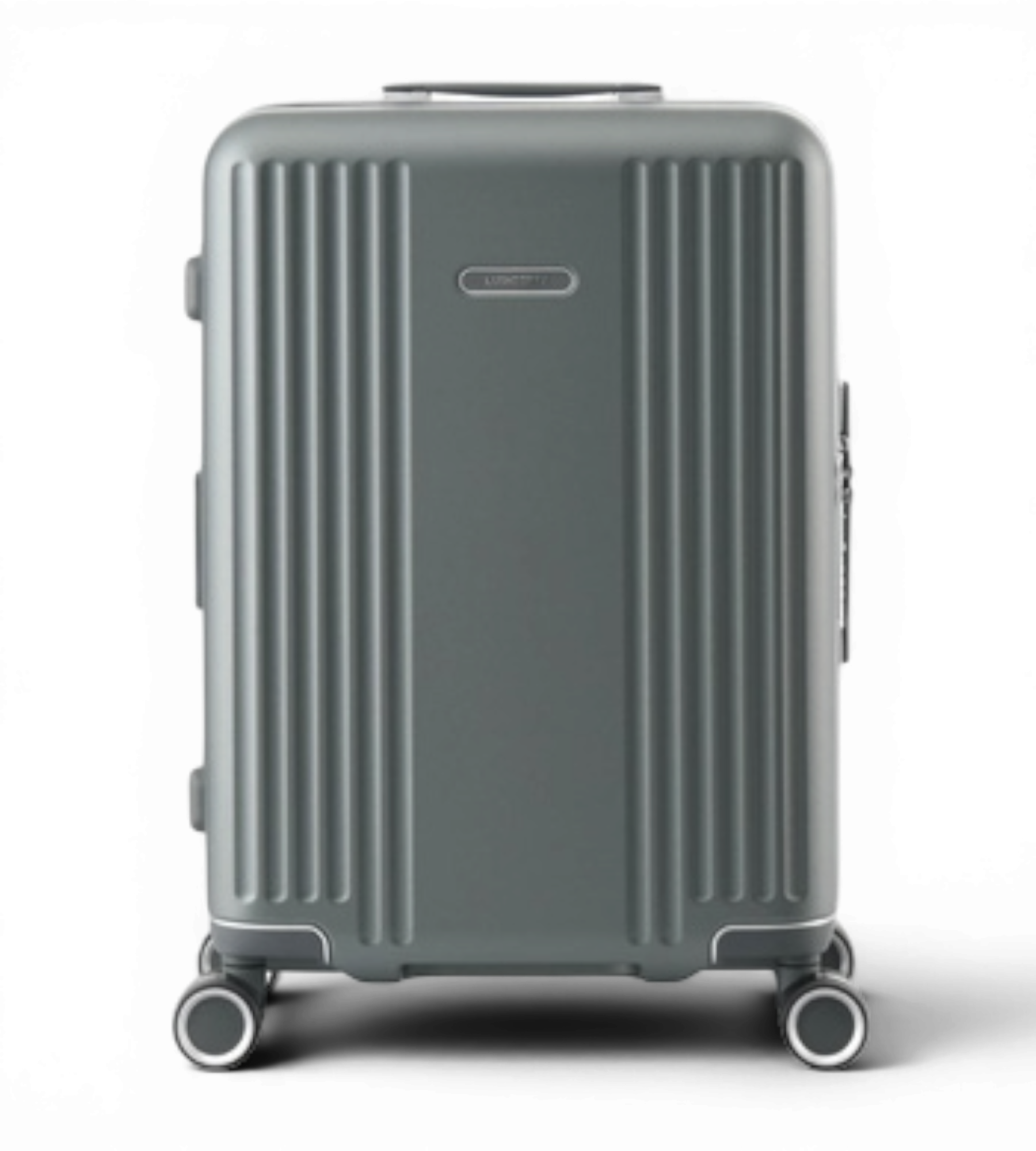 Lushberry Quantum Small 20 Inch Aluminum Spinner Suitcase