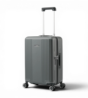 Lushberry Quantum Small 20 Inch Aluminum Spinner Suitcase