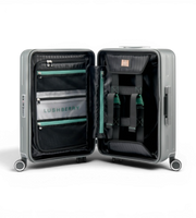 Lushberry Quantum Small 20 Inch Aluminum Spinner Suitcase