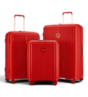 Verage Rome Monti 3 Piece Polypropylene Luggage Set