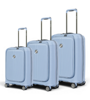 Verage Rome Monti 3 Piece Polypropylene Front Pocket Luggage Set