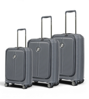 Verage Rome Monti 3 Piece Polypropylene Front Pocket Luggage Set