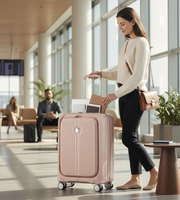 Verage Rome Monti 3 Piece Polypropylene Front Pocket Luggage Set