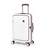 Detail view of Sonada Granada PP Luggage Set of 3 20/25/29 Inch Polypropylene in Nature White.