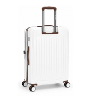 Detail view of Sonada Granada PP Luggage Set of 3 20/25/29 Inch Polypropylene in Nature White.