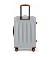 Detail view of Sonada Granada PP Luggage Set of 3 20/25/29 Inch Polypropylene in Silver.