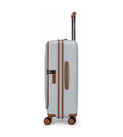 Detail view of Sonada Granada PP Luggage Set of 3 20/25/29 Inch Polypropylene in Silver.