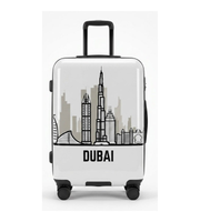 Side view of Sonada Hardside Trolley Luggage Set of 3, 20/24/28 Inch Hard-Shell in Dubai.