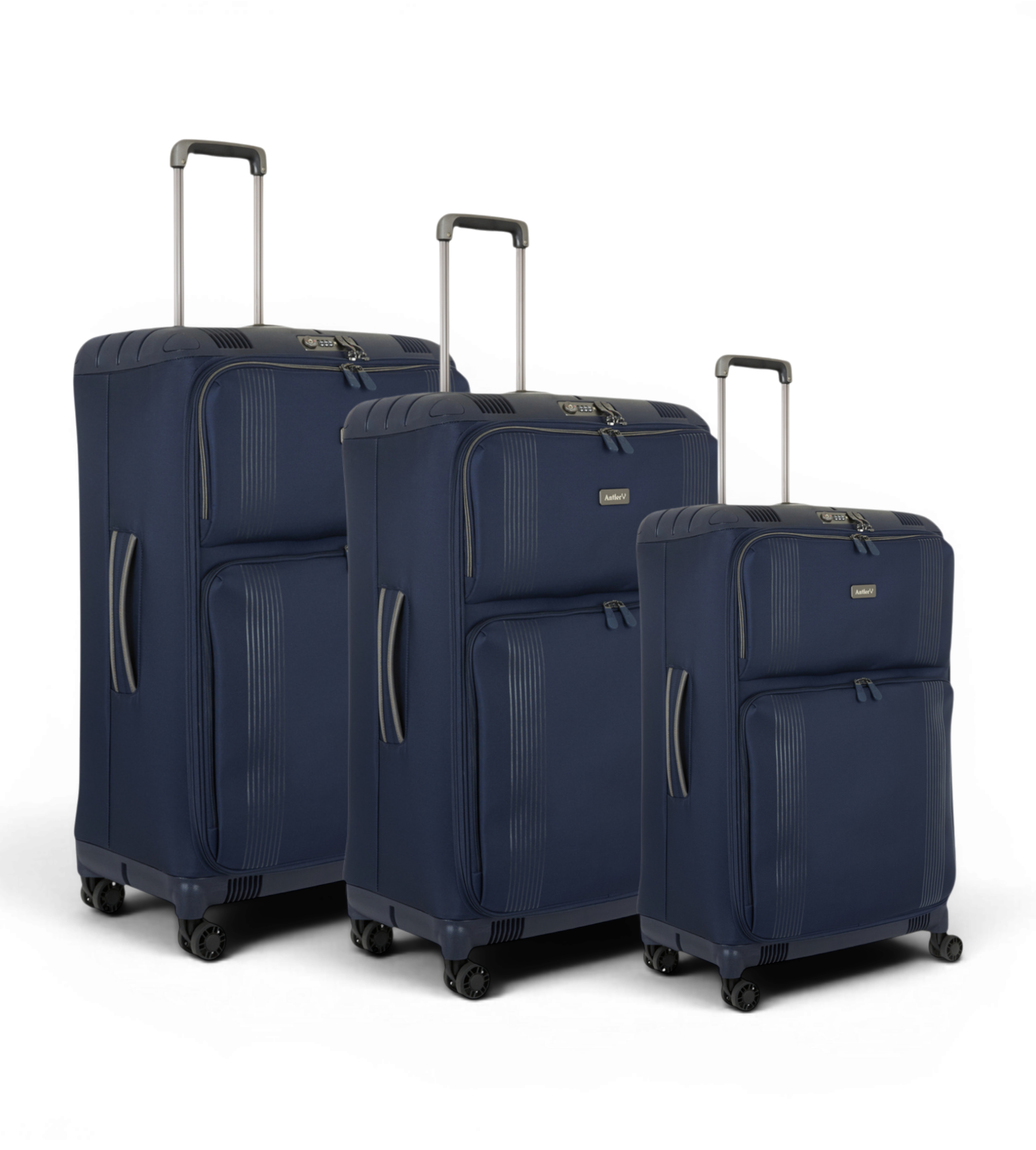 Antler Titus 3 Piece Soft Shell Spinner Luggage Set