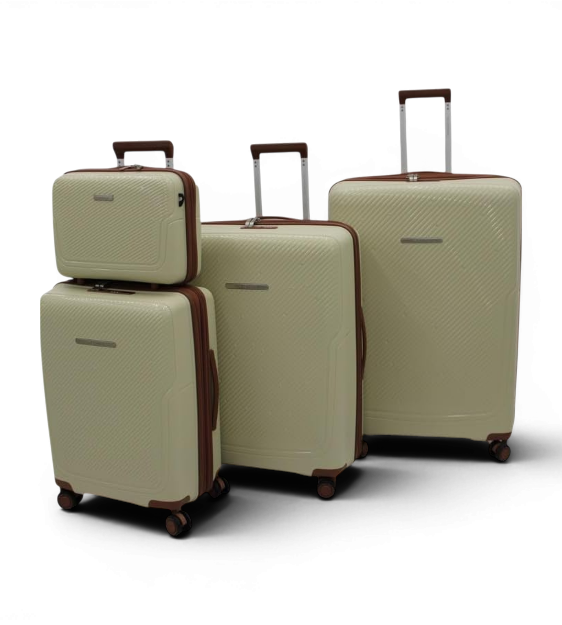 Sonada 4 Piece Polypropylene Spinner Luggage Set