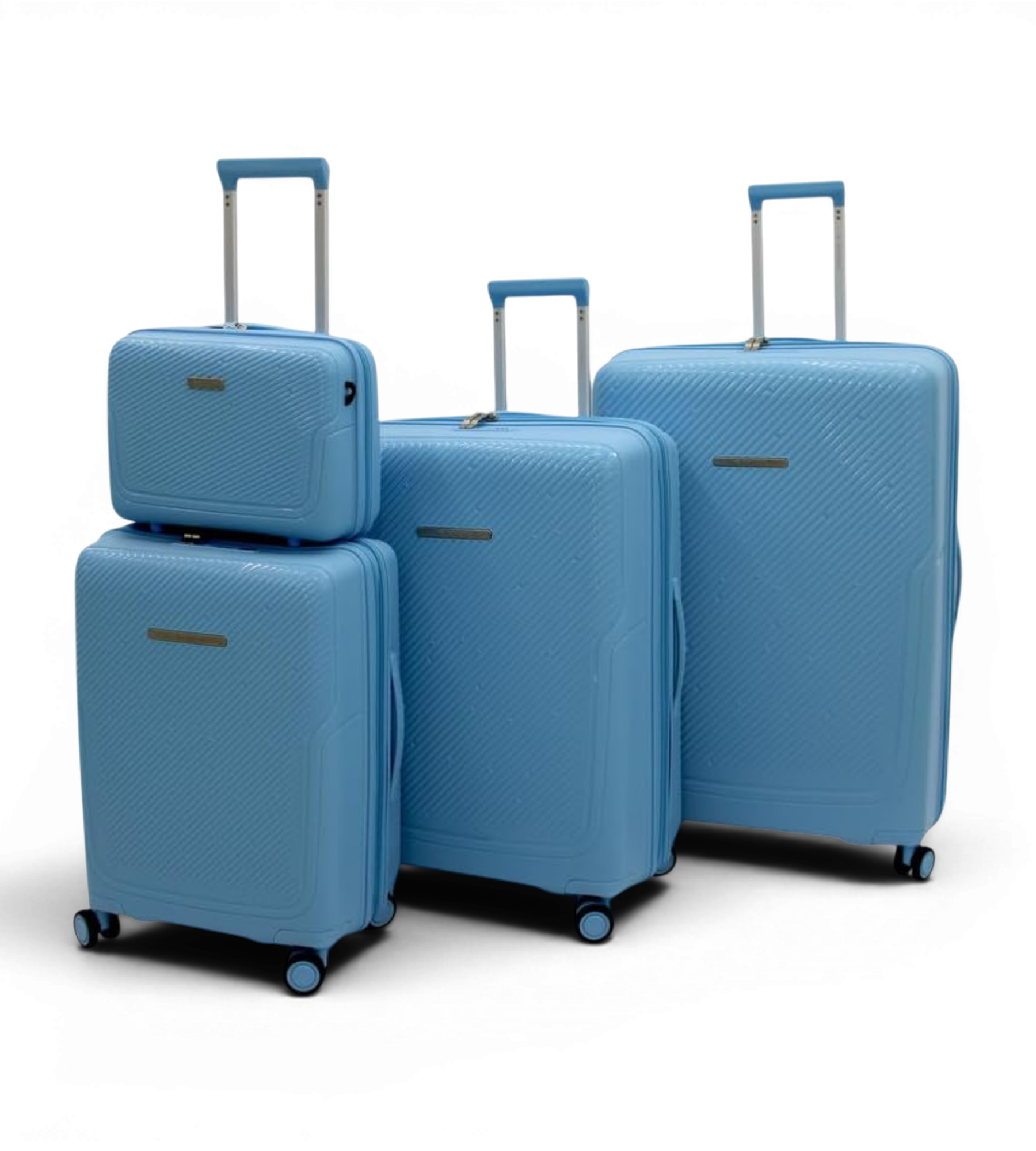 Sonada 4 Piece Polypropylene Spinner Luggage Set