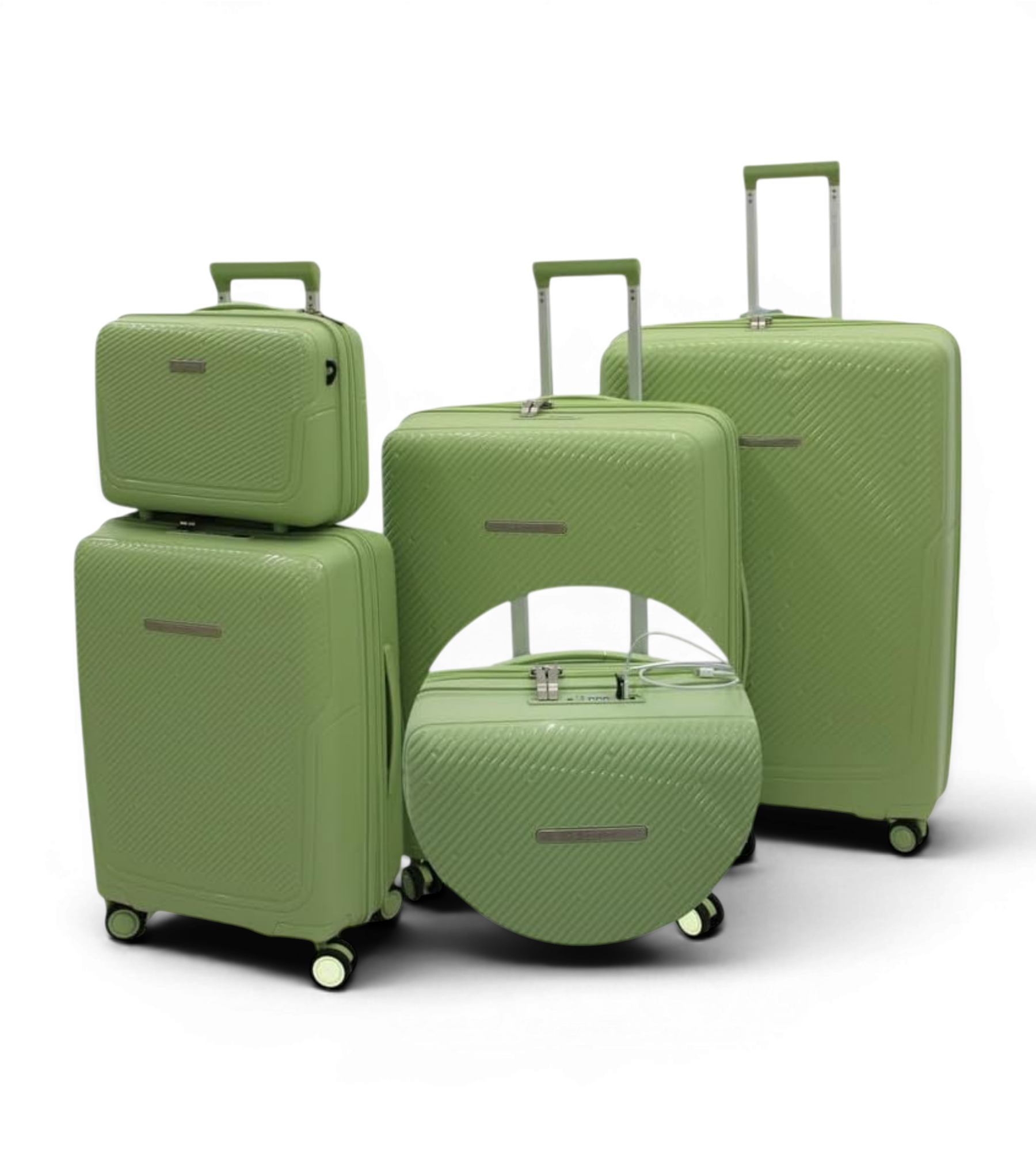 Sonada 4 Piece Polypropylene Spinner Luggage Set