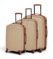 Sonada Upright 3 Piece Polycarbonate Luggage Set