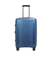 Verage London three-piece luggage set in Blue angled view