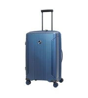 Verage London three-piece luggage set in Blue side or detail view