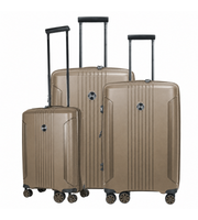 Verage London three-piece luggage set in Champagne front view