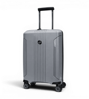 Verage London three-piece luggage set in Grey angled view