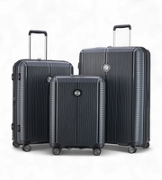 Verage Rome Monti 3 Piece Polypropylene Luggage Set